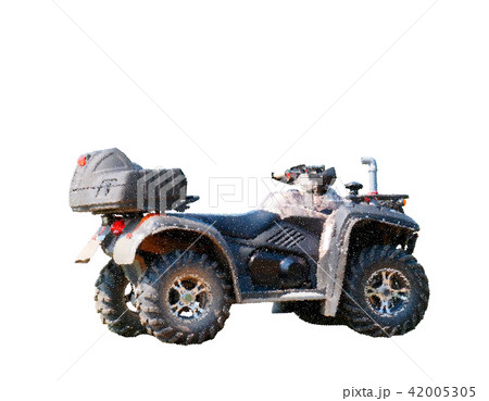 Quad bike. Isolated on white background. Vector  42005305