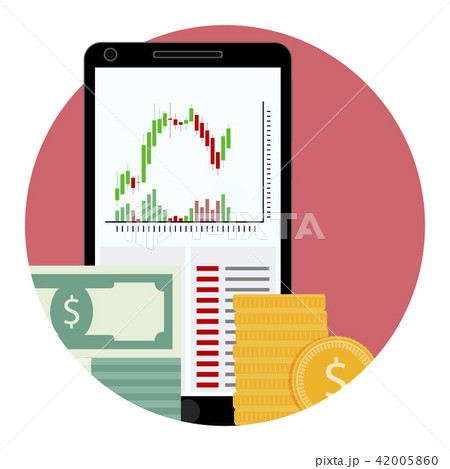 Stock financial market icon Stock financial market icon 42005860