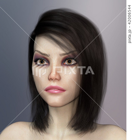 Portrait of a pretty young woman with Makeup 42006544