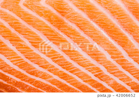 fresh red salmon fillet Closeup background 42006652