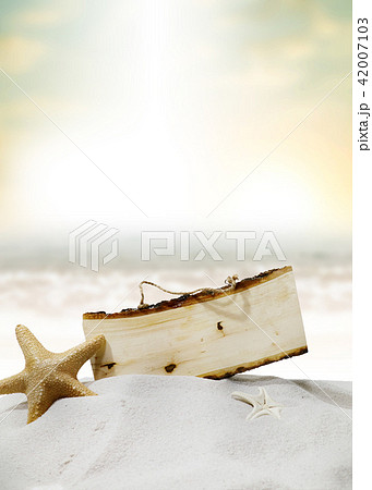 夏 砂浜 フレーム 42007103