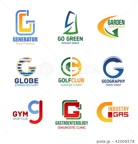 Vector letter G icons for corporate identity Vector letter G icons for corporate identity 42008578