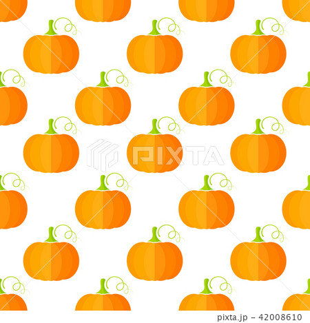 Pumpkin decoration vegetable seamless pleattern 42008610