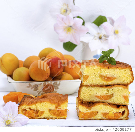 stack of biscuit pie with apricots stack of biscuit pie with apricots 42009177