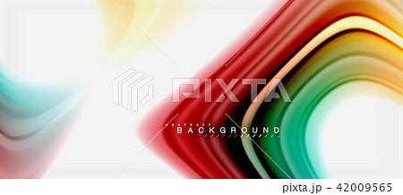 Rainbow fluid colors abstract background twisted liquid design, colorful marble or plastic wavy Rainbow fluid colors abstract background twisted liquid design, colorful marble or plastic wavy 42009565