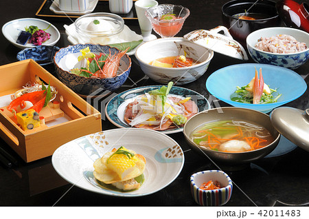 温泉宿の食事 和食の集合 温泉宿の食事 和食の集合 42011483