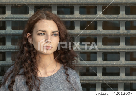 Sad Girl In blur Shirt, Copyspace 42012007