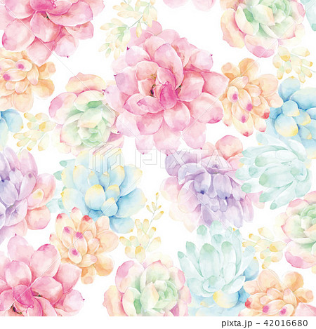 透明水彩 水彩画 花 42016680