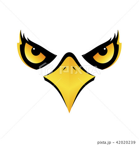 Eagle Head On White Background Vector Iconのイラスト素材 4239