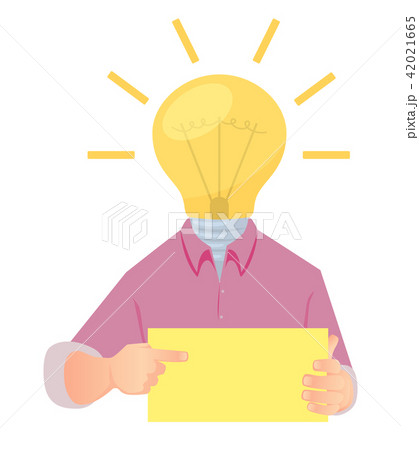 Businessman with lamp Businessman with lamp 42021665