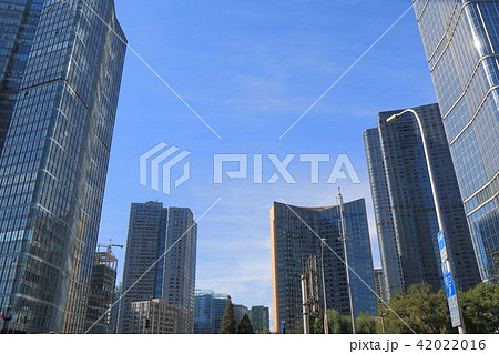 中国　北京市国貿グオマオの高層ビル群 42022016