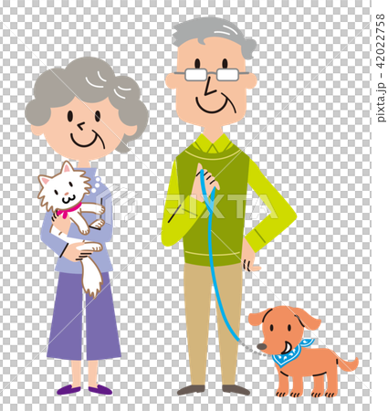 年長夫婦寵物例證 42022758