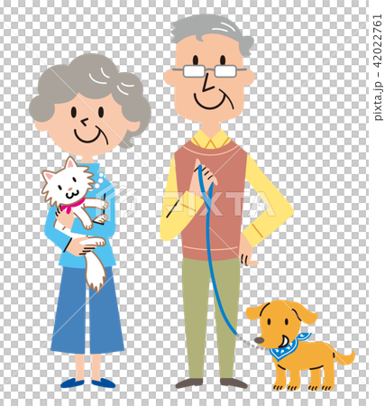 年長夫婦寵物例證 42022761