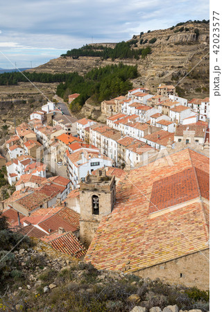 View at old town of Ares del Maestre, Spain 42023577