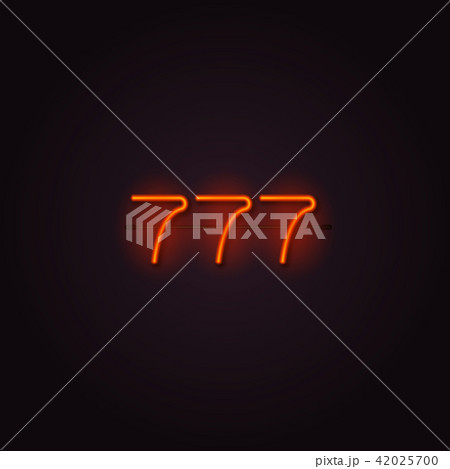 Casino 777 neon signboard Casino 777 neon signboard 42025700