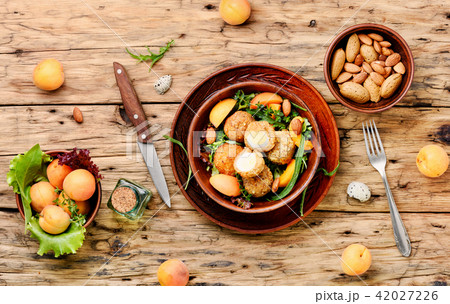 Summer salad with apricot Summer salad with apricot 42027226