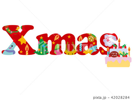 クリスマスのタイポグラフィ クリスマスのタイポグラフィ 42028284