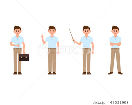 Friendly boy cartoon character 42031903