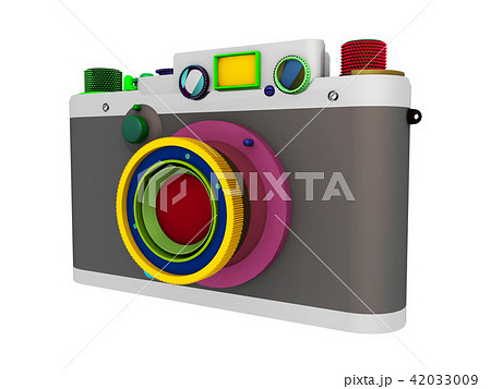 35 mm camera isolated on white background 42033009