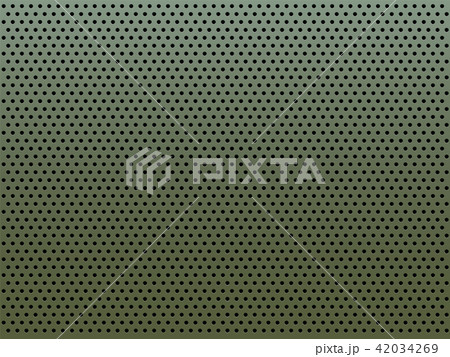 Perforated metal plate with round holes. 42034269
