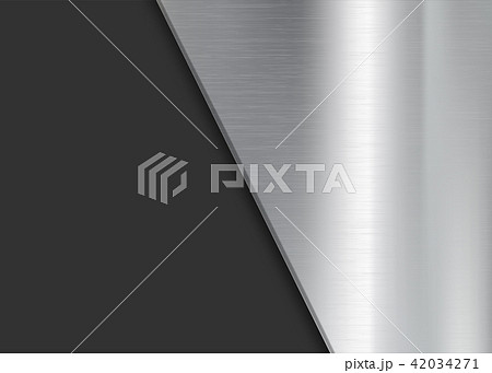Background with brushed silver metal 42034271