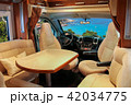 Luxury salon of comfortable camper near sea shore 42034775