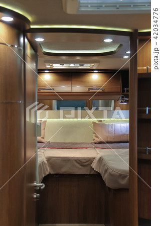 Exquisite compact interior of a camper 42034776