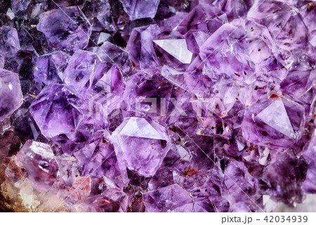 Bright Violet Texture from Natural Amethyst 42034939