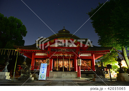 池田市 呉服神社 星空と本殿 池田市 呉服神社 星空と本殿 42035065