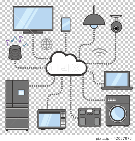 Iot家電のイラスト素材