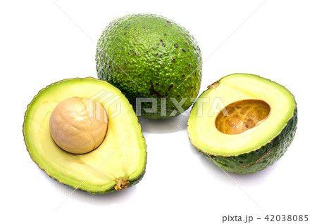 Avocado isolated on white 42038085