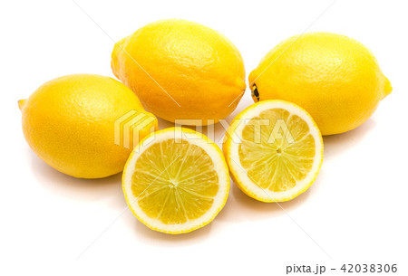 Fresh lemon isolated on white Fresh lemon isolated on white 42038306