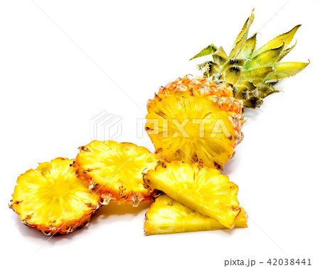 Fresh pineapple isolated on white Fresh pineapple isolated on white 42038441