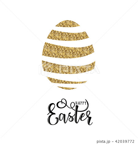 Vector illustration of Easter gold logo Vector illustration of Easter gold logo 42039772