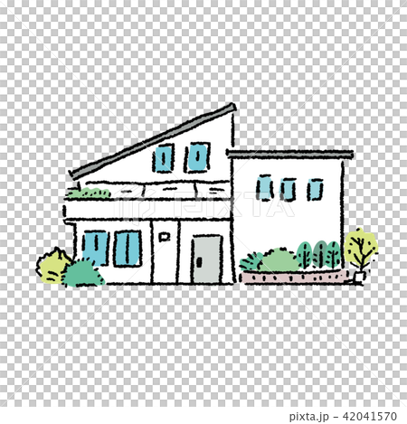 House Single Real Estate Illustration Hand Drawn 42041570