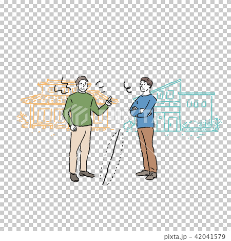 Neighbor Trouble Illustration 42041579