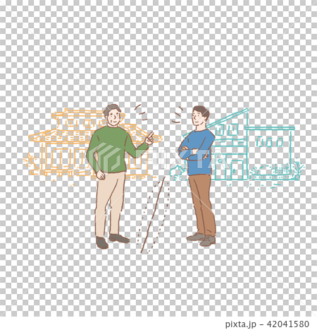 Neighbor Trouble Illustration 42041580