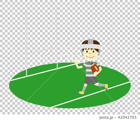 ラグビー　男の子 42042703