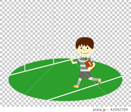ラグビー　男の子 42042704