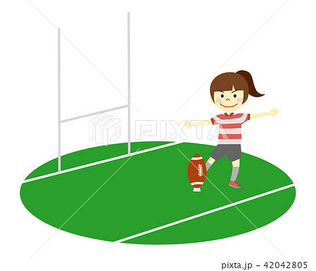 ラグビー　女の子 42042805