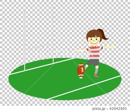 ラグビー　女の子 42042805