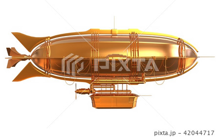 Golden Fantasy Airship Zeppelin Dirigible Balloon  42044717