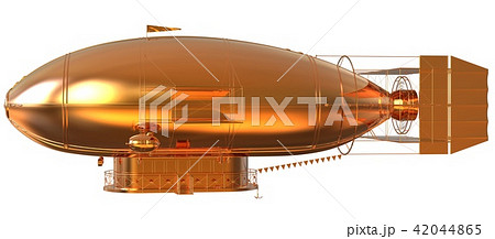 Golden Fantasy Airship Zeppelin Dirigible Balloon  42044865