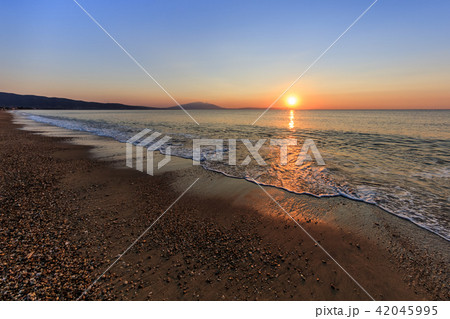 sunset on the beach 42045995