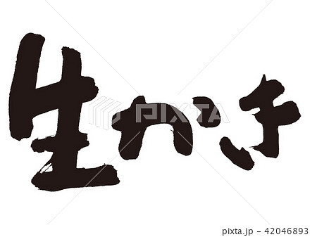 生かき　筆文字 42046893
