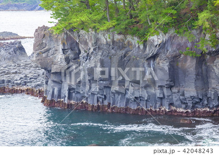 城ケ崎海岸の柱状節理、静岡県伊東市八幡野橋立にて 42048243