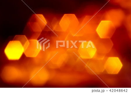 Hexagone orange lights 42048642