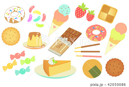 Set Of Cute Candy Stock Illustration