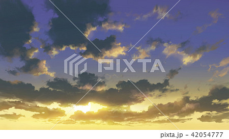 朝日と雲 42054777
