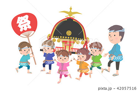 秋祭りのこども 42057516